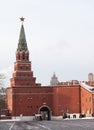 Borovitskaya tower. Moscow Kremlin. Russia. Royalty Free Stock Photo