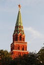 The Borovitskaya Tower, The Moscow Kremlin, Russia Royalty Free Stock Photo