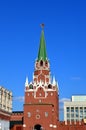 Borovitskaya Tower of Moscow Kremlin, Russia Royalty Free Stock Photo