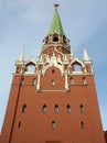 Borovitskaya Tower in Moscow Kremlin Royalty Free Stock Photo