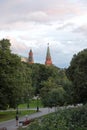 Towers of the Moscow Kremlin Royalty Free Stock Photo