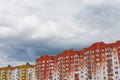 Borovlyany, Belarus. June 2021. Multi-storey houses in Zeleny Bor, Lesnoy agro-town, Borovlyany