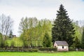 Borovnicka, Czech republic - May 15, 2021. Small old village cemetery after german sudeten population