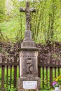 Borovnicka, Czech republic - May 15, 2021. Small old village cemetery after german sudeten population