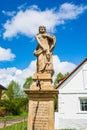 Borovnicka, Czech republic - May 16, 2021. Statue of John the Baptist