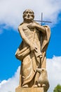 Borovnicka, Czech republic - May 16, 2021. Statue of John the Baptist