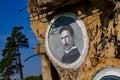 Borovsk, Russia - September 2018: Portrait of Nikola Tesla