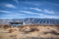 Borrego Springs Airstream Camper parked in the California Desert Royalty Free Stock Photo