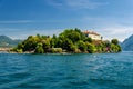 Borromean Island Isola Madre within the alpine Lake Maggiore (Lago Maggiore) in the Piedmont region in Italy Royalty Free Stock Photo