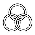 Borromean rings symbol