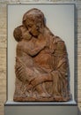 The Borromeo Madonna attributed to Donatello on display in the Kimbell Museum of Art in Fort Worth, Texas.