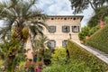 Borromeo Palace with botanical garden of Isola Madre on the lake Maggiore, Italy