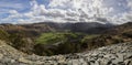 Borrowdale from Castle Crag panorama