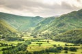 Borrowdale Valley from Castle Crag Royalty Free Stock Photo