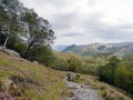 Borrowdale valley viewed from path to south Royalty Free Stock Photo