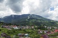 The Borsa village and the Ski resort Royalty Free Stock Photo