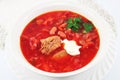 Borscht Traditional Russian red soup