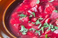 Borsh beet soup