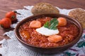 Borsh ukrainian traditional dish