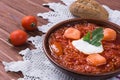 Borsh ukrainian traditional dish