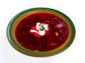 Borshch soup isolated Royalty Free Stock Photo