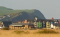 Borth station with headland in the background