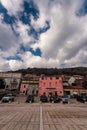 Bortigiadas, Sassari, Italy, 15/05/2020 details of the town of Bortigiadas in Sardinia with murals and typical churches and paths