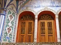 Interior decoration of borujerdi historical house in Kashan , Iran Royalty Free Stock Photo