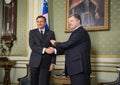 Borut Pahor and Petro Poroshenko Royalty Free Stock Photo