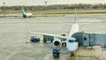 Boryspil, Ukraine. Aircraft ground handling