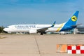 Airplane Boeing 737-800 (UR-PSN) of Ukraine International Airlines is taking off from Boryspil International Airport