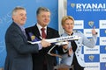 Ryanair press-conference at Kyiv-Boryspil airport, Ukraine