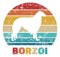 Borzoi vintage color