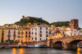 Bosa and the Old Castle, Oristano, Sardinia Royalty Free Stock Photo