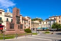 Sardinia, Italy - Memorial of the Fallen - Monumento ai Caduti - at the Corso Vittorio Emanuele in the Bosa city center with