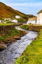 Boscastle fishing village in Cornwall. England Royalty Free Stock Photo