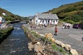 Boscastle village and Harbour, Cornwall, England.