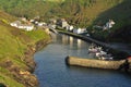 Boscastle village and harbor, Cornwall, England, UK