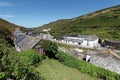 Boscastle village and Harbour, Cornwall, England. Royalty Free Stock Photo