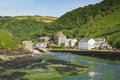 Boscastle Village and the River Valency Cornwall UK Royalty Free Stock Photo