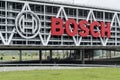 Bosch trademark sign bridge stuttgart