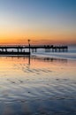 Boscombe Pier sunrise Royalty Free Stock Photo