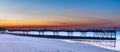 Boscombe Pier sunrise Royalty Free Stock Photo
