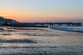 Boscombe Pier sunrise Royalty Free Stock Photo