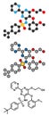 Bosentan pulmonary artery hypertension (PAH) drug molecule