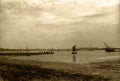 Bosham Circa 1900 Evening over the Harbour Royalty Free Stock Photo