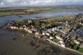 Bosham Village and estuary aerial view