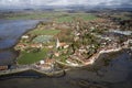 Bosham Village in West Sussex Aerial footage