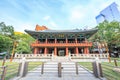 Bosingak Bell Pavillion on Jun 19, 2017 in Seoul, South Korea