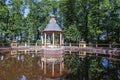 Bosket `Menagerie pond` in the Summer garden. Saint Petersburg, Royalty Free Stock Photo